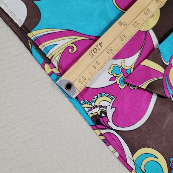 Bisou Bisou Colorful Women's Dress with Puff Sleeves Size 10 - Picture 7 of 16